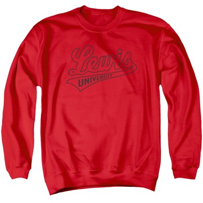 Lewis University Official Distressed Primary Adult Crewneck Sweatshirt