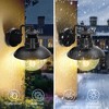 Captiva Designs Dusk to Dawn Outdoor Wall Lights 2 Pack, Waterproof Aluminum Porch Sconces with Seeded Glass - 2 of 4