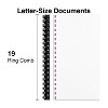 Staples Comb Plastic Binding Spine 1/2"" Diameter 90 Sheets 25/Pack (17459) 223958 - image 3 of 4