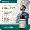 NatureWise Multivitamin for Men + Stress Support + Fulvic Ionic Minerals + Probiotics for Immunity, Male Health, Digestion - Vegetarian  60 Capsules - 3 of 4