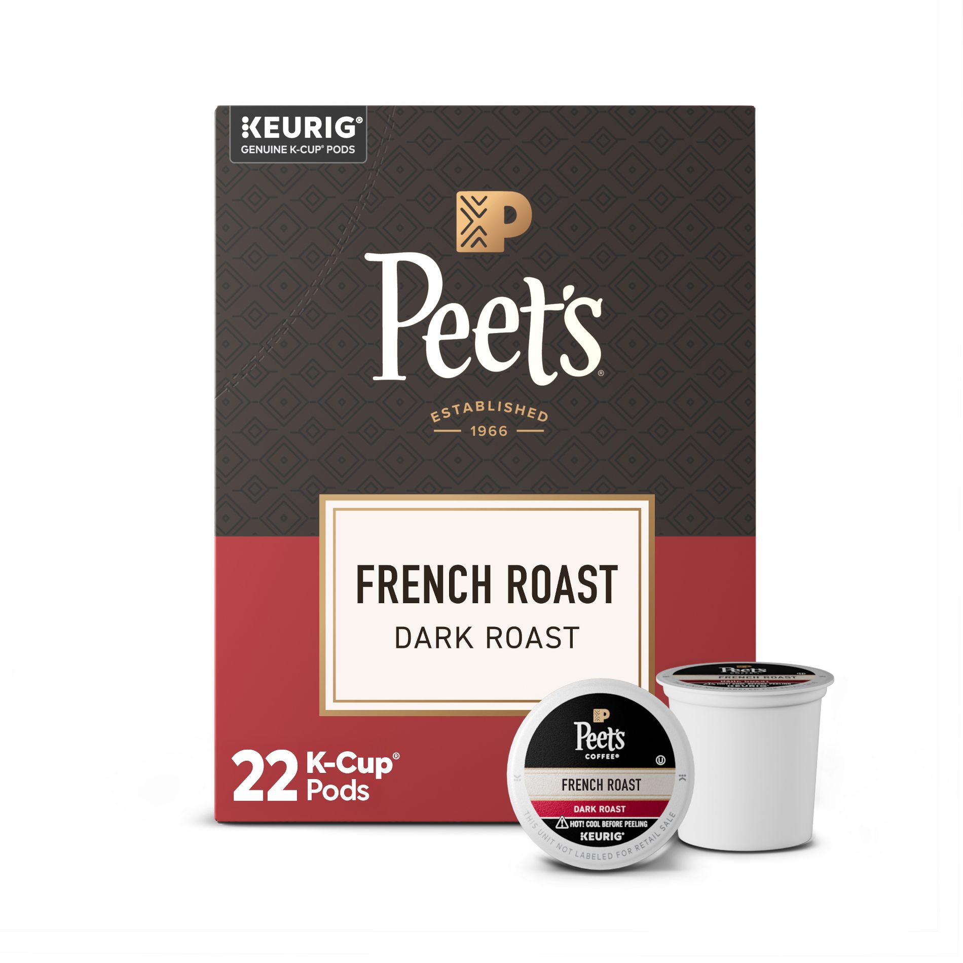 Peet's Coffee French Dark Roast Single Serve Coffee Pods