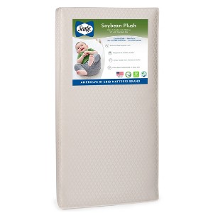 Sealy Soybean Plush Foam-Core Crib and Toddler Mattress - 1 of 4