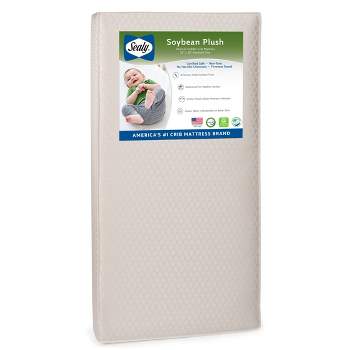 Sealy Soybean Plush Foam-Core Crib and Toddler Mattress