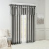 TopComfy Curtain Panels Faux Silk Valance Elegant Beaded Window Curtain Soft Faux Silk Fabric Decorative Curtain for Home, Gray, 1.7"*10.04"*7.09" - 4 of 4