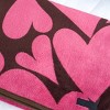 Slickblue Japanese Pink Heart Throw Blanket for Kids, 26x39.8 Inches, Cozy Micro Fleece, Ideal for Sofa, Bed, or Gifts - 2 of 3