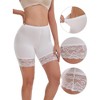 INSPIRE CHIC Women's Tummy Control Wide Lace Trim Panties High Waist Slim Fit Elastic Under Dress - 3 of 4