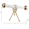 Decorative Object Modern Gold Accent for Home & Office - Stylish Living Room & Bedroom Display Piece Acrylic & Brass 9" - 3 of 4