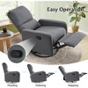 Recliner Chair for Living Room,Nursery Glider with High Back Massage Swivel - 3 of 4