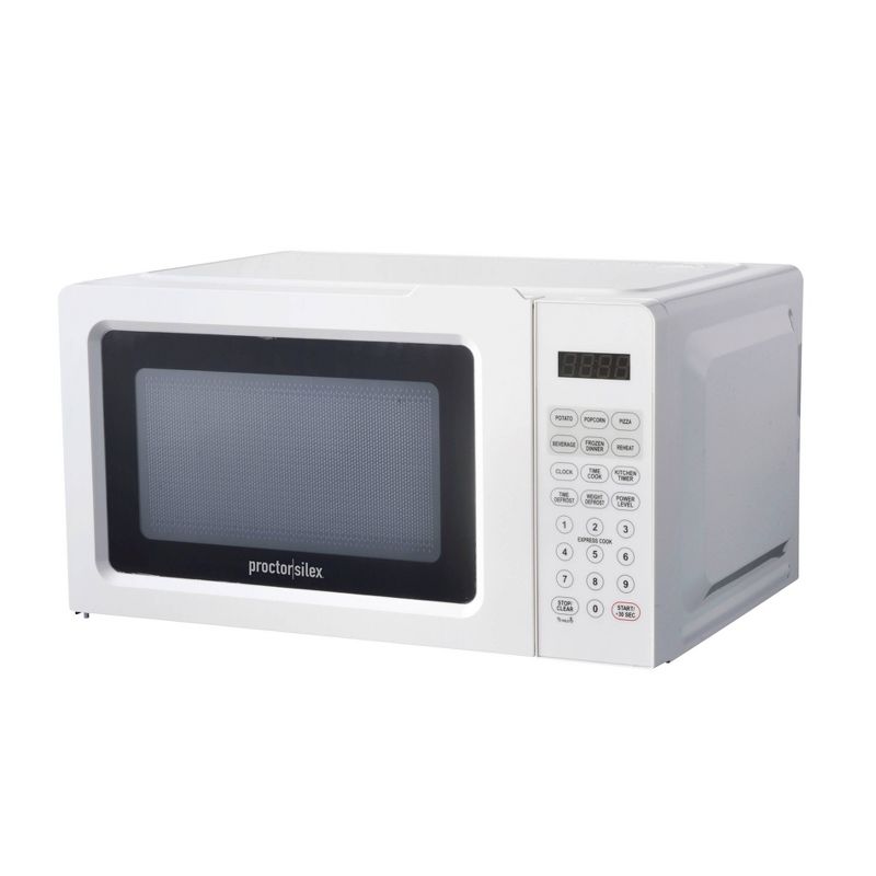 Proctor Silex 700W Countertop Microwave White, 4 of 6