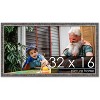 PosterPalooza | Panoramic Textured Black Picture Frame - UV Acrylic, Foam Board Backing, Hanging Hardware - 2 of 4