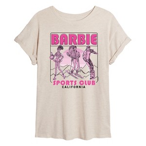 Women's - Barbie - Sports Club Oversized Graphic T-Shirt - 1 of 4