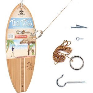 Tiki Toss Ring Toss Game for Adults & Kids - Hook and Ring Games with String and Hooks for Indoor and Outdoor Use - 1 of 4