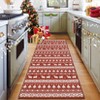 Bohemian Christmas Rug - Festive Non-Slip Machine Washable Area Rug, Soft Holiday Design - 2 of 4