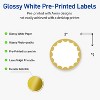 Avery® Labels, 2" Diameter, Gold Dots Edge, Glossy White, 120ct - 2 of 4