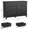 6 Dresser for Bedroom, 47" Wide Drawer Dresser with Storage Freestanding, Wooden Closet Storage Chest - 2 of 4