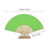 Unique Bargains Halloween Christmas Portable DIY 7-Inch Blank Folding Fan 1 Pc - 2 of 4