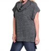 Women's Cowl Neck Tunic Sweater - PLUS - umgee - 2 of 3