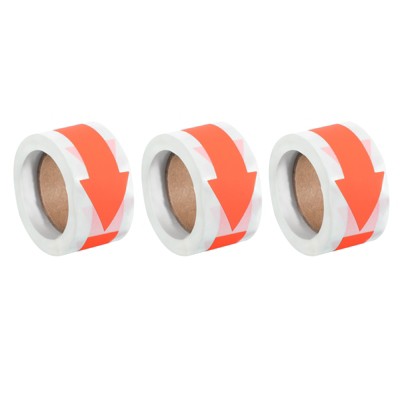 Unique Bargains Waterproof Removable Self-Adhesive Wall Marking Enter Sign with Arrow 450 Pcs