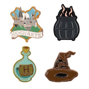 Harry Potter Hogwarts Magic 4-Pack Lapel Pin Set - 1 of 4