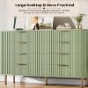 8 Drawer Dresser, Modern Dresser for Bedroom, Wooden Chest of Drawer with Gold Metal Handle and Legs, Large Storage Dresser Organizer for Living Room - 4 of 4