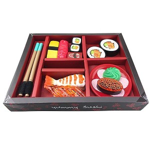 AZ  Import Japanese Sushi Dinner Bento Box Pretend Play Cutting Food Set 21pcs - 1 of 4