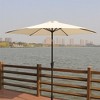 PAGED 8.8FT Patio Umbrella Aluminum Market Umbrella with Tilt, Crank and 42 Pound Square Resin Umbrella Base for Outdoor - 2 of 4
