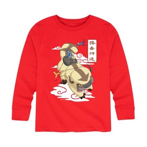 Boys' - Avatar: The Last Airbender - Appa Flying Long Sleeve Graphic T-Shirt - 1 of 4