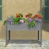 47" Wide rectangular Planter Self-Watering Wooden Gray - CedarCraft - image 2 of 4