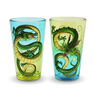 Just Funky Dragon Ball Super Goku 2-Piece 16oz Pint Glass Set - 1 of 4