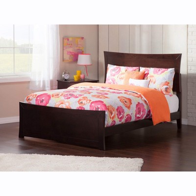 AFI Furnishings Metro Full Traditional Bed with Matching Footboard and Turbo Charger in Espresso