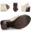 Perphy Women's Slingback Buckle Strap Platform Chunky High Heel Sandals - 3 of 4