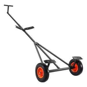 VEVOR Boat Trailer Dolly, 420lbs Load Capacity, Carbon Steel Trailer Mover with Adjustable Length, 15.7 in Pneumatic Tires, Black+Orange - 1 of 4
