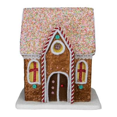 Northlight 14.5" Gingerbread Kisses Christmas Gingerbread House