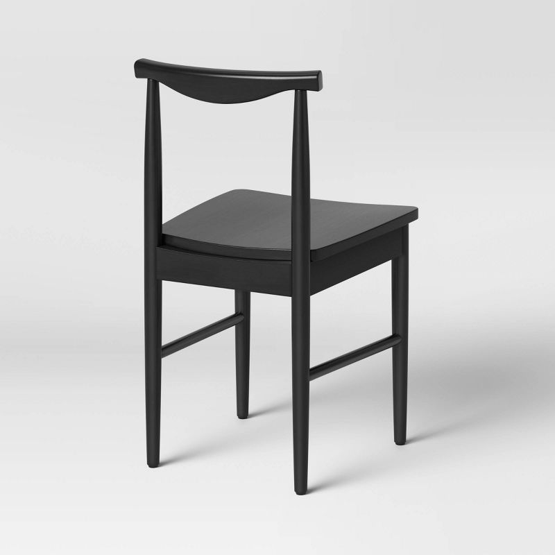 Biscoe Wood Dining Chair Black - Threshold&#8482;, 4 of 5