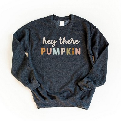 Simply Sage Market Women's Graphic Sweatshirt Hey There Pumpkin Colorful