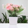 Unique Bargains Artificial Plants Flower Plastic 2.95"x2.95"x7.87" 1 Pc - 2 of 4
