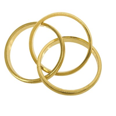 Adornia Tarnish Resistant 14k Gold Plated Interlocking Rings - image 4