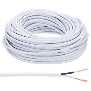Unique Bargains Tinned Copper Insulated Heat Resistant PVC Covered 300V SVT Round Wire 18AWG - 1 of 4