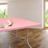 VisioGear Small Outdoor Folding Table with Handle, Portable Outdoor Folding Table for Travel, Camping, Pink, 70.87"*28.98"*28.98" - 4 of 4