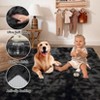 Fluffy Bedroom Area Rug Washable Soft Shag Large Living Room Rug with Non-Slip Backing Plush Fuzzy Nersery Modern Solid Color Throw Carpet - 4 of 4