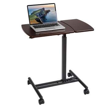 BIRDROCK HOME Adjustable Mobile Laptop Stand - Brown