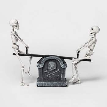 Animated Skeletons on Seesaw Halloween Decorative Prop - Hyde & EEK! Boutique™