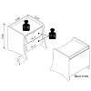 Sapphtopaz Modern Nightstand with 2 Drawers & Top Storage End Table with Curved Legs & Unique Side Panels Bedside Table for Bedroom,Living Room - 3 of 4