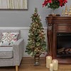 4.5' Prelit Cashmere Cone & Berry Entrance Tree Clear Lights - National Tree Company - 2 of 4