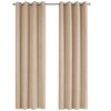 PAGED Set of 2 Micro Suede/Velvet Curtain Panel,Room Darkening,Window Curtain Panel with Grommet Top,Curtains for Living Room, Bedroom - 2 of 4