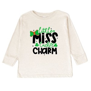 The Juniper Shop Little Miss Lucky Charm Toddler Long Sleeve Tee - 1 of 3