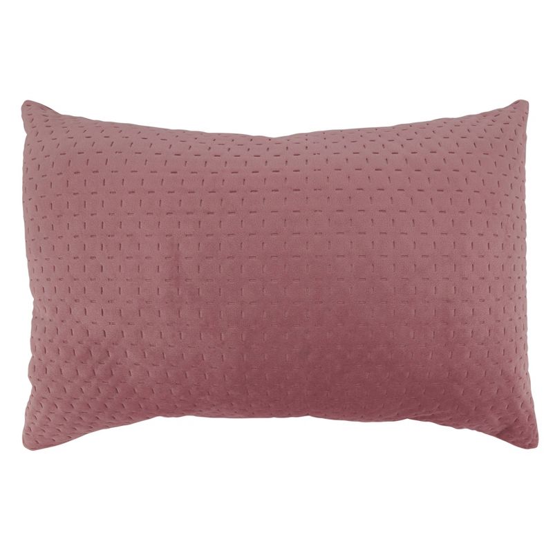 Pinsonic Velvet Design Poly-Filled Throw Pillow - Saro Lifestyle, 1 of 6