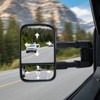 VEVOR Towing Mirrors, Left & Right Pair Set for Chevrolet Silverado (1988-1998)/GMC, Tow Mirror with Plane and Convex Glass, Black - 2 of 4