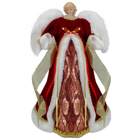 Northlight 18 Lighted White And Silver Angel In A Dress Christmas