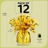 Silver Balloon Weights – 12-Pack Metallic Foil, 4.8" Heavy Weights for Helium Balloons, Perfect for Parties, Birthdays & Weddings. - 2 of 4